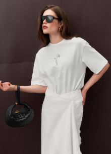 Майка хлопковая с принтом фото 1135