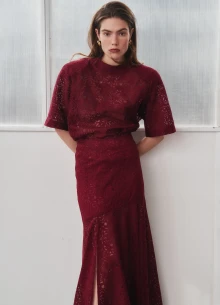 Блуза из итальянского кружева с подплечниками  фото 1233280