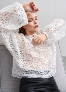 Блуза из итальянского кружева фото 1087