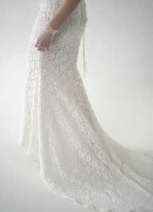 Юбка со шлейфом из кружева фото 1232882