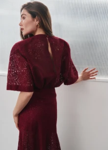 Блуза из итальянского кружева с подплечниками  фото 1233282