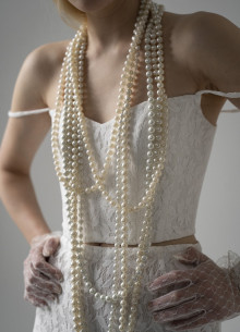 Корсет с вырезом сердце на тонких бретелях фото 1232861