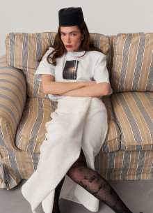 Майка хлопковая с принтом фото 1233240