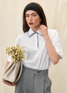 Майка поло из итальянского хлопка фото 1233254