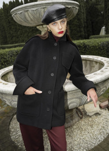 Укороченное пальто фото 1008