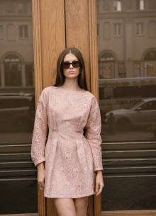 Платье кружевное мини фото 556