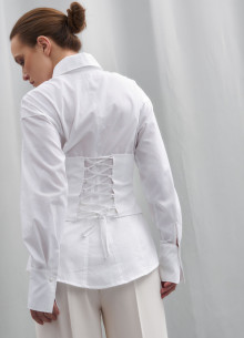 Рубашка с корсетом из итальянского хлопка фото 1232210