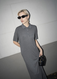 Платье-поло макси фото 929